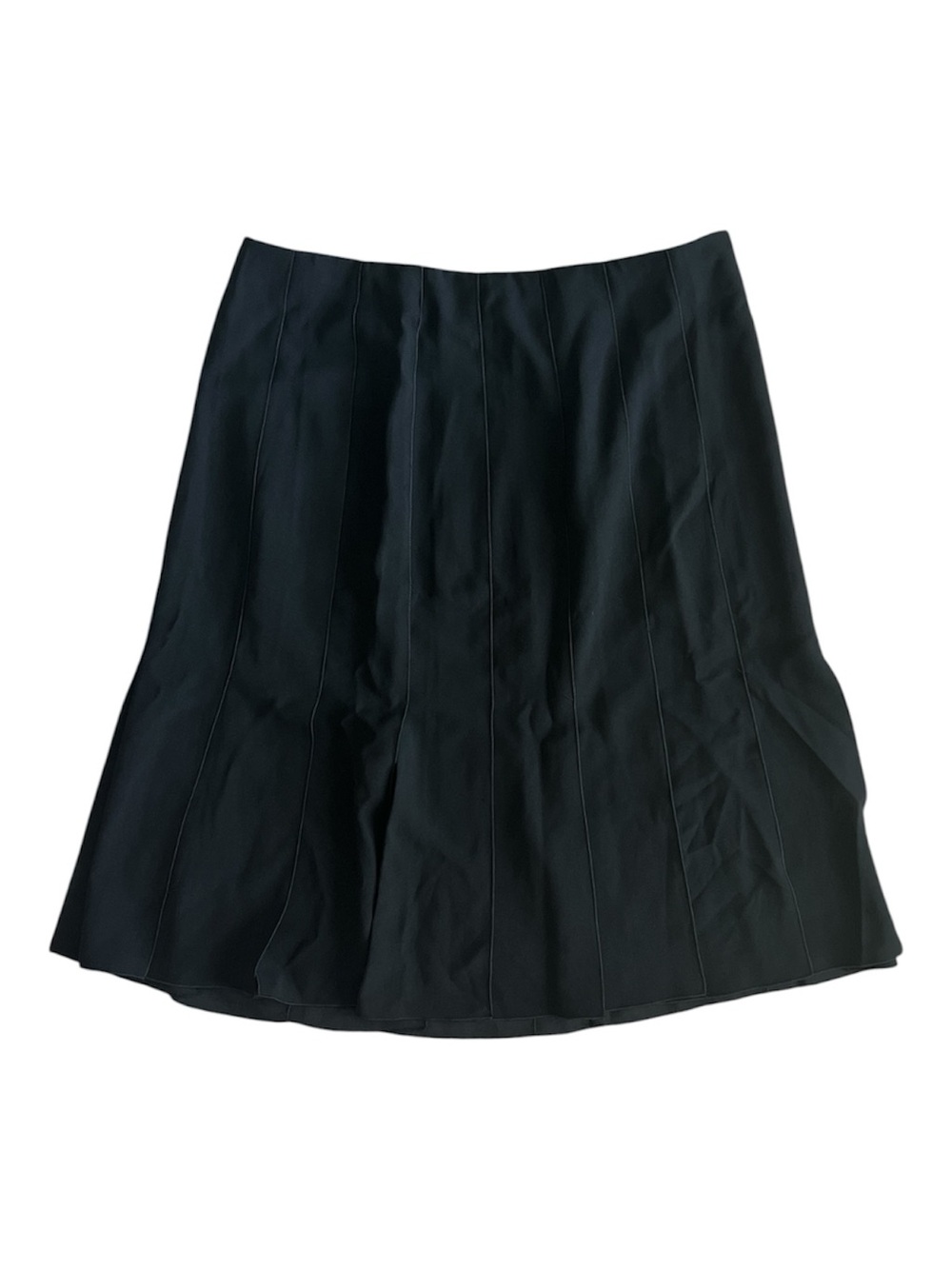 Worthington Black A-Line Panel Skirt Size 12